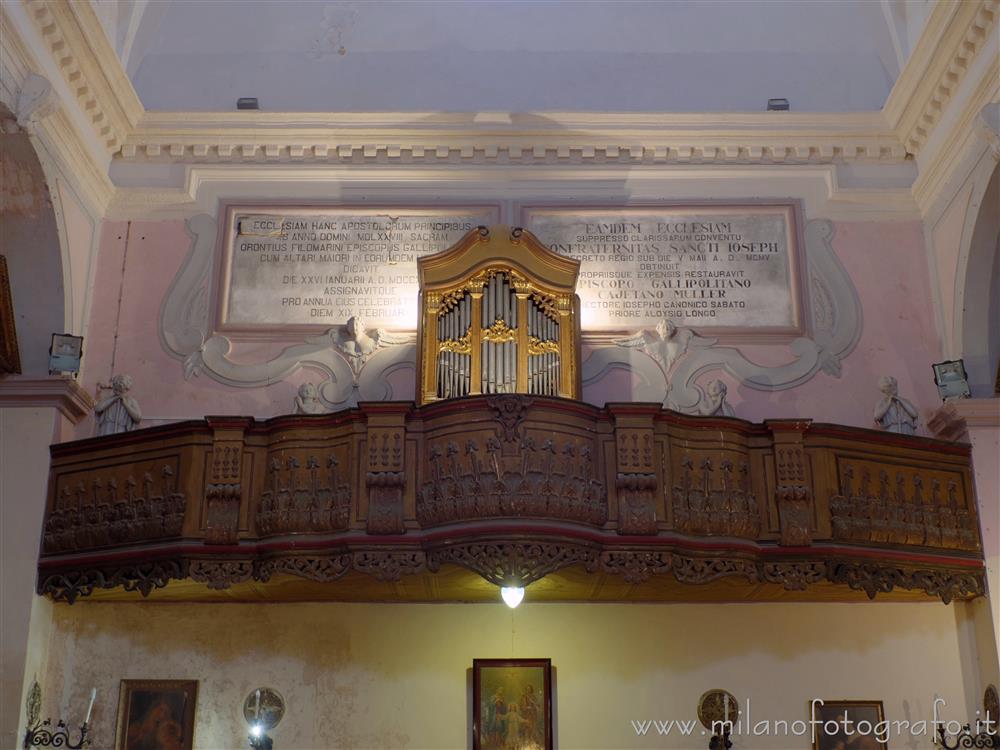 Gallipoli (Lecce, Italy) - Choir loft of the Church of San Giuseppe